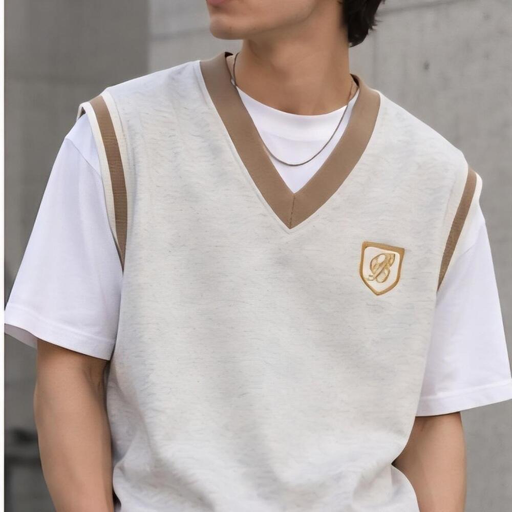 OWL Brand Embroidered Crest Sleeveless Sweatshirt Vest Y2K Streetwear M